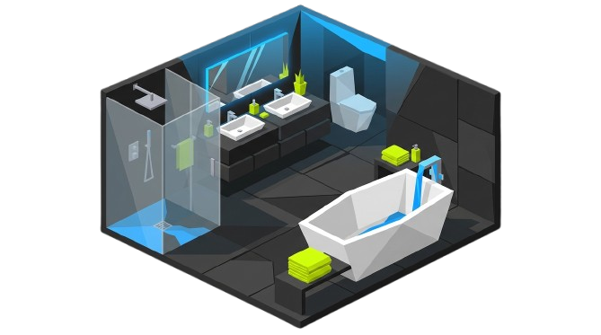 Luxury bathroom installation
